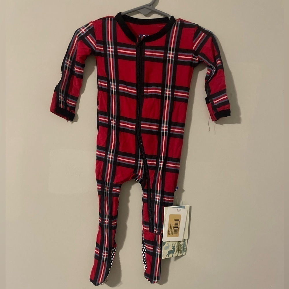 Kickee Pants - Holiday Onesie w/Footies - Size:3-6 Mos
